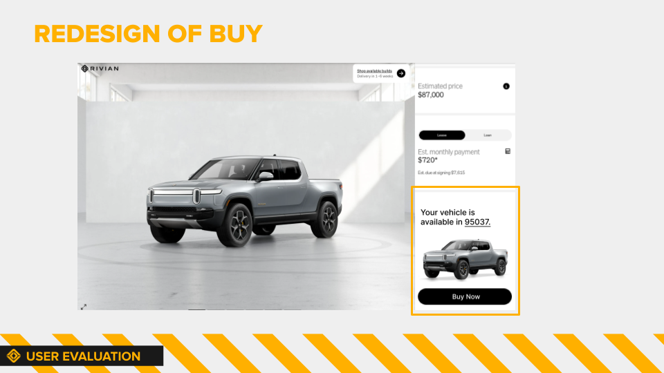 Redesign of Buy