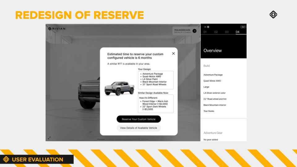 Redesign of Reserve